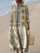 Celeste | Abstract Geometric Pattern Dress