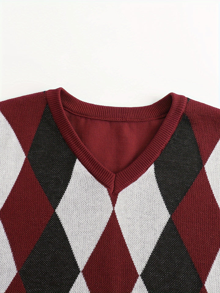 Chandler | Classic Argyle Sweater Vest