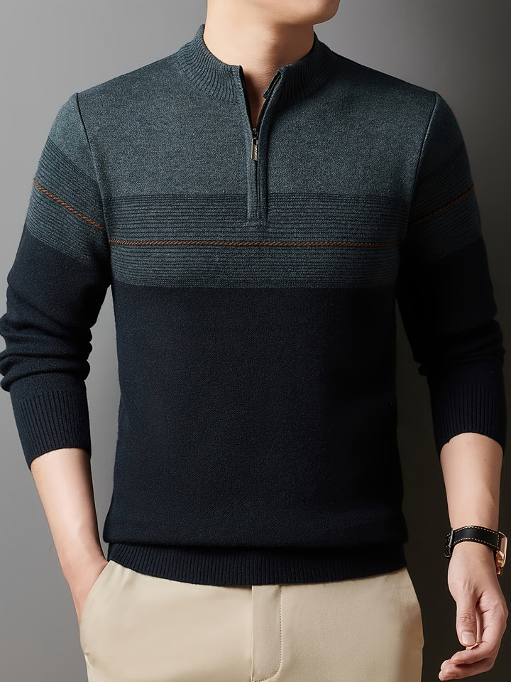 Lucas | Quarter-Zip Knit Sweater