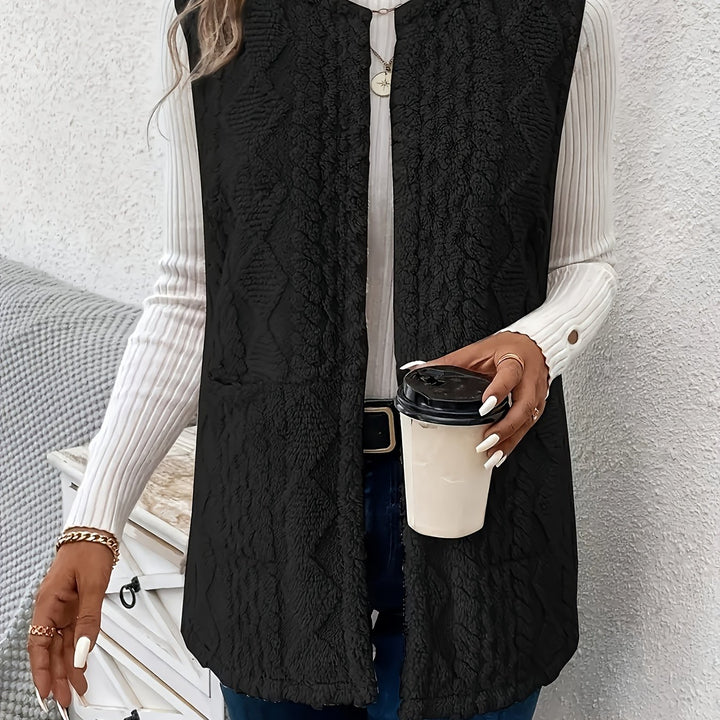 Brenna | Cozy Textured Sleeveless Vest