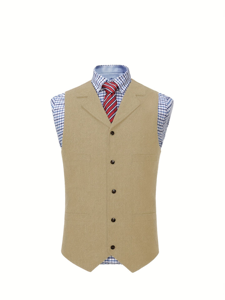 Colton | Heritage Herringbone Vest