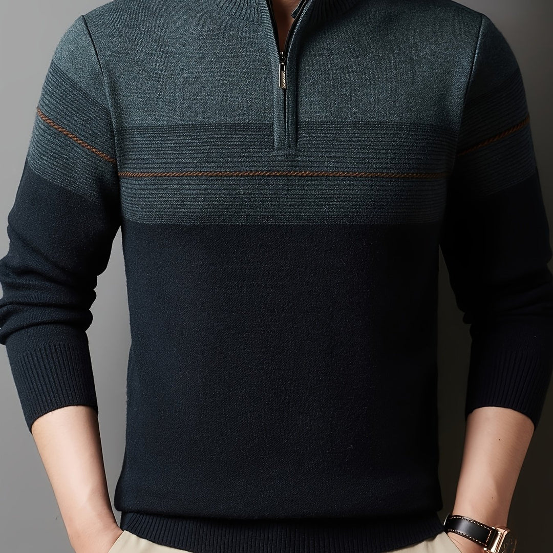 Lucas | Quarter-Zip Knit Sweater