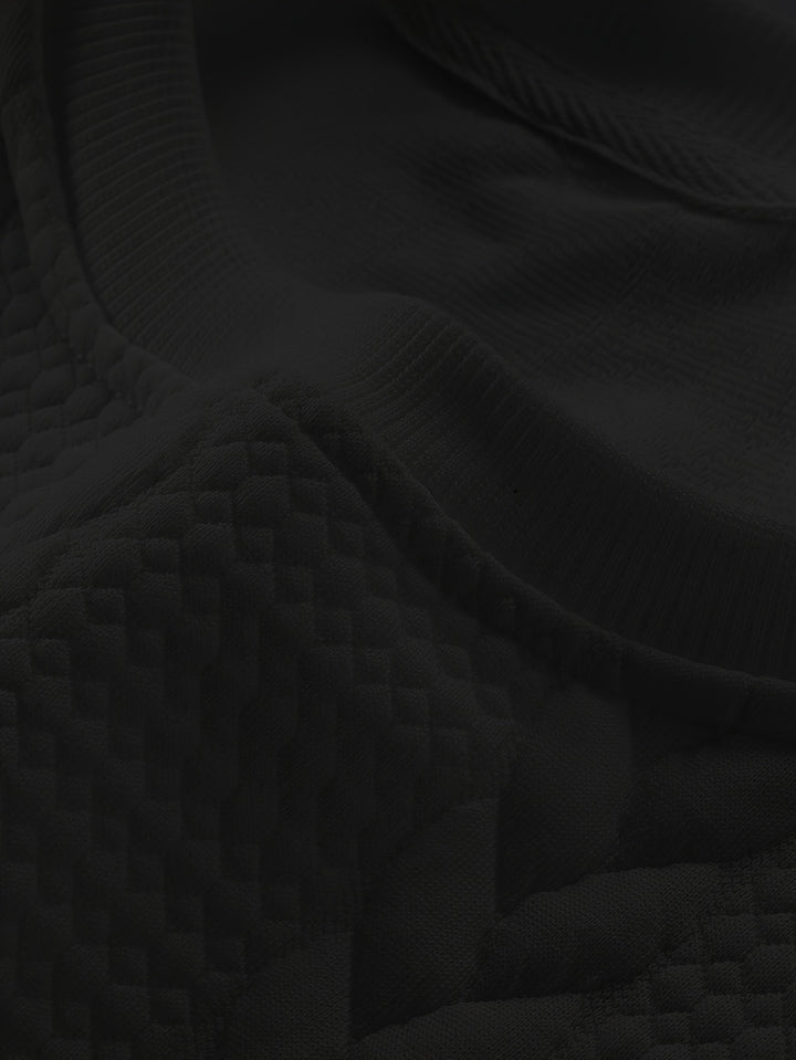 Thatcher | Textured Crew Neck Sweatshirt