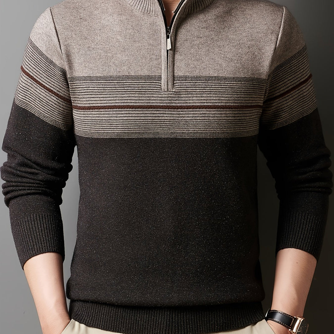 Lucas | Quarter-Zip Knit Sweater