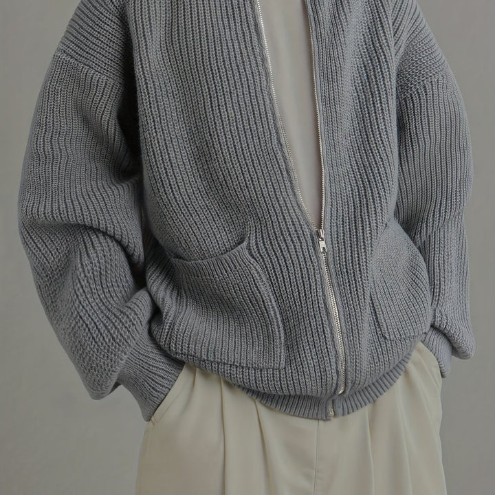 Alistair | Relaxed Zip-Up Cardigan