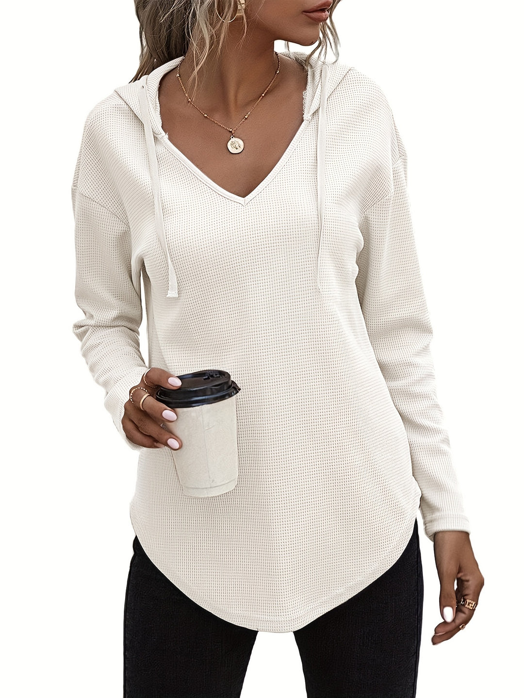 Kendra | Relaxed V-Neck Hoodie
