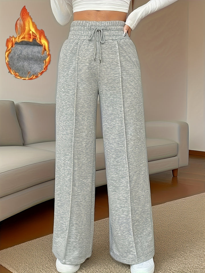 Rebecca | Cozy High-Waisted Wide-Leg Pants