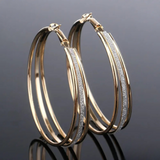 Rochelle | Timeless Retro Hoop Earrings