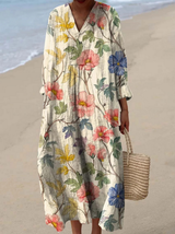 Noelle | Vintage Floral Art Print Dress
