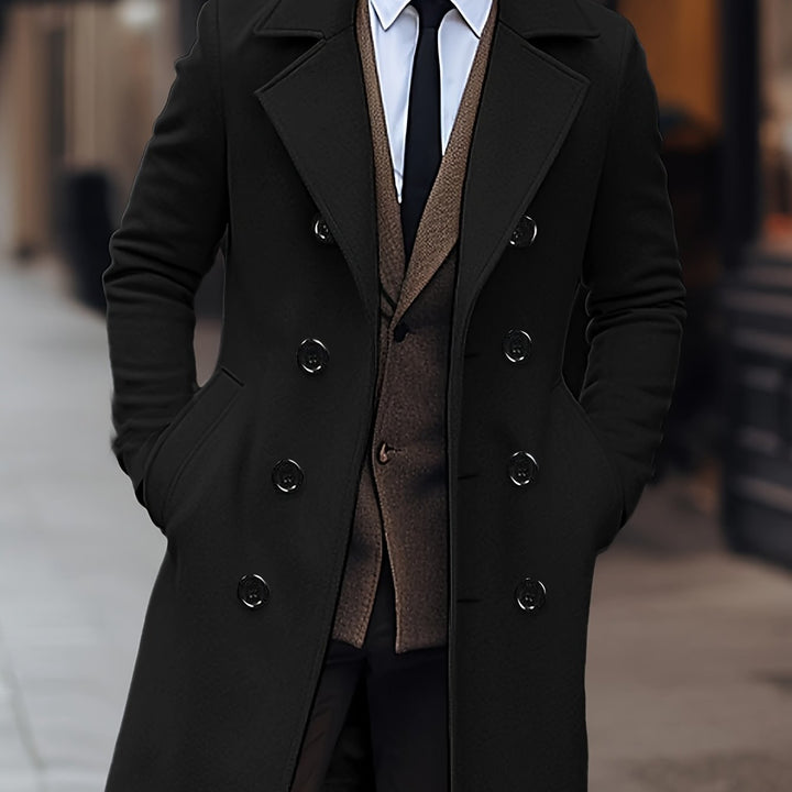 Clark | Double-Breasted Tailored Overcoat