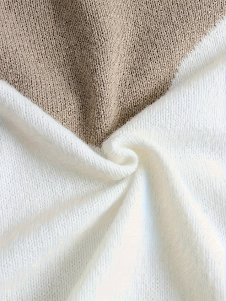 Gretchen | Color-Block Hooded Pullover