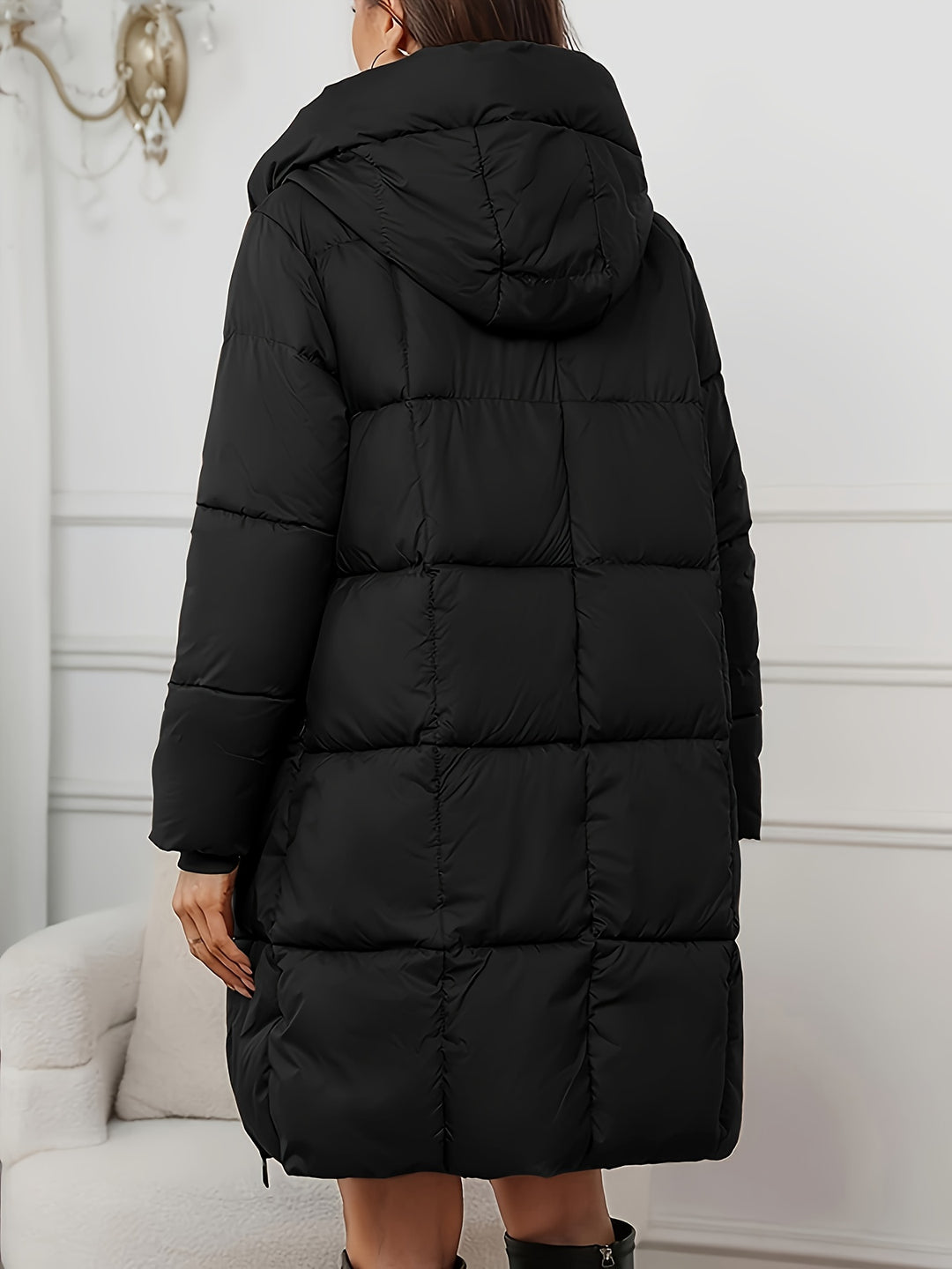 Camilla | Hooded Longline Puffer Coat