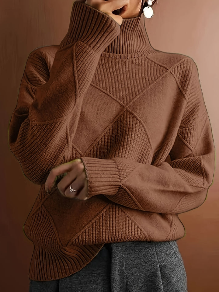 Maeve | Textured Turtleneck Sweater