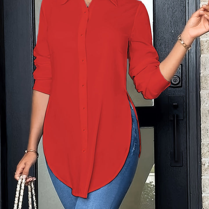 Quinn | Refined Button-Front Blouse