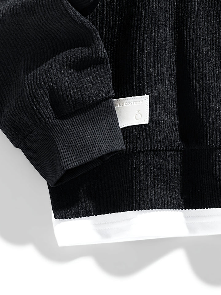 Harvey | Layered Crewneck Sweatshirt