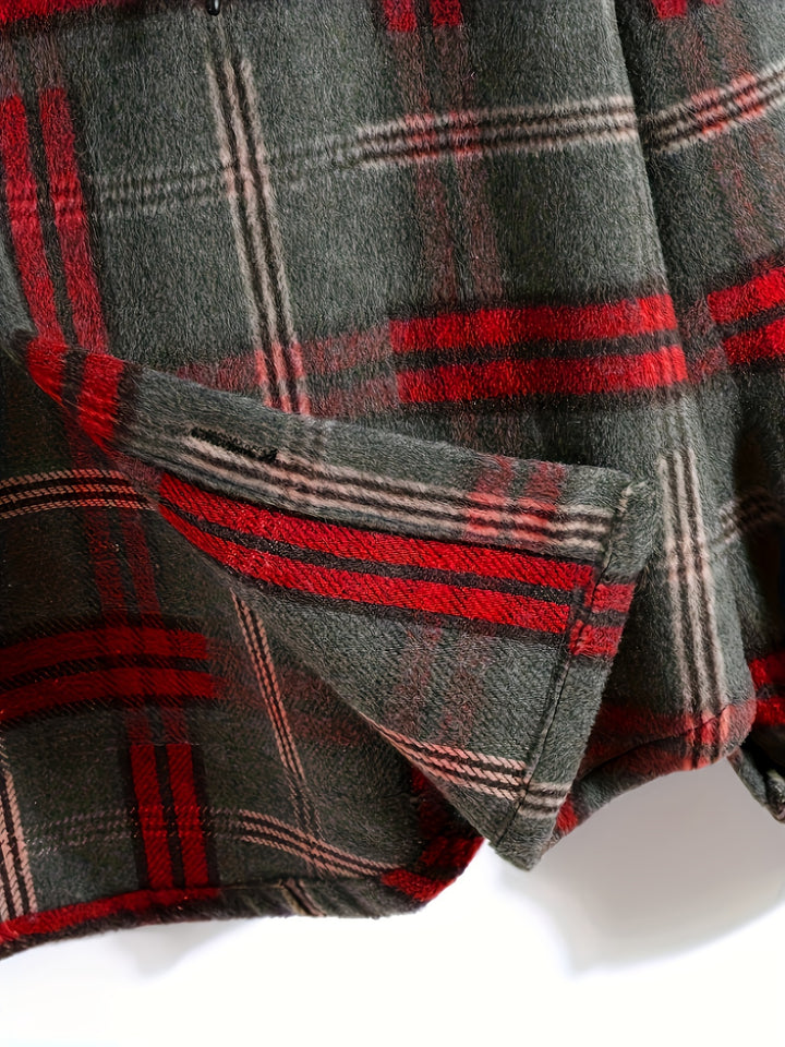 Hollis | Christmas Plaid Hooded Jacket
