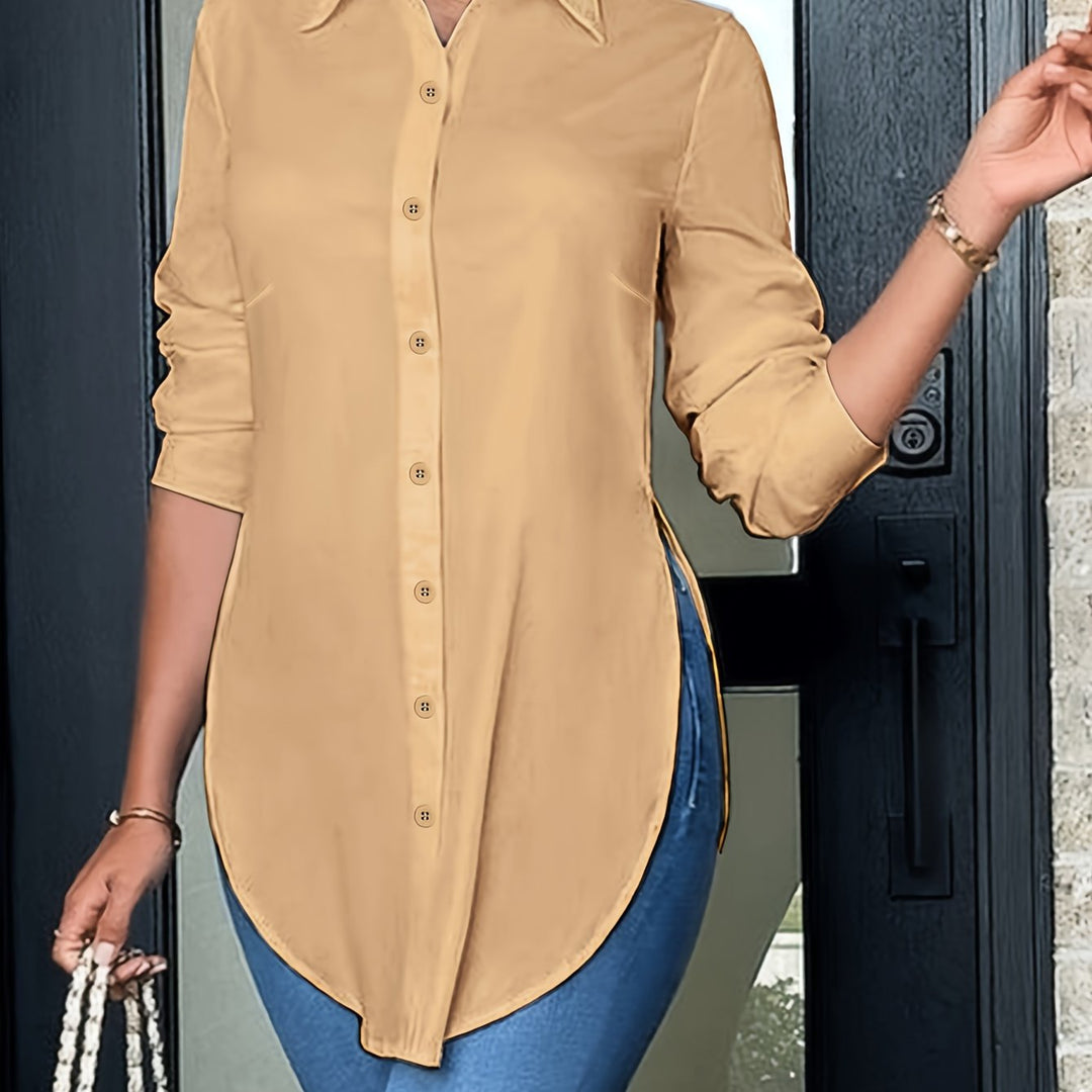Quinn | Refined Button-Front Blouse