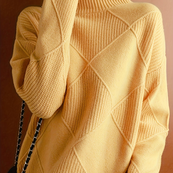 Maeve | Textured Turtleneck Sweater