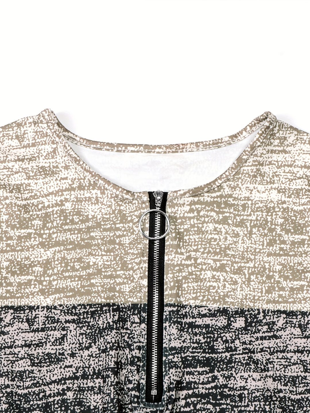 Ophelia | Colorblock Quarter-Zip Top