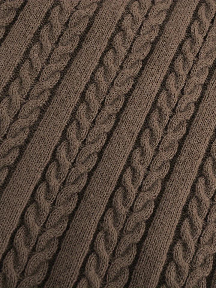 Gideon | Cable-Knit V-Neck Sweater Vest