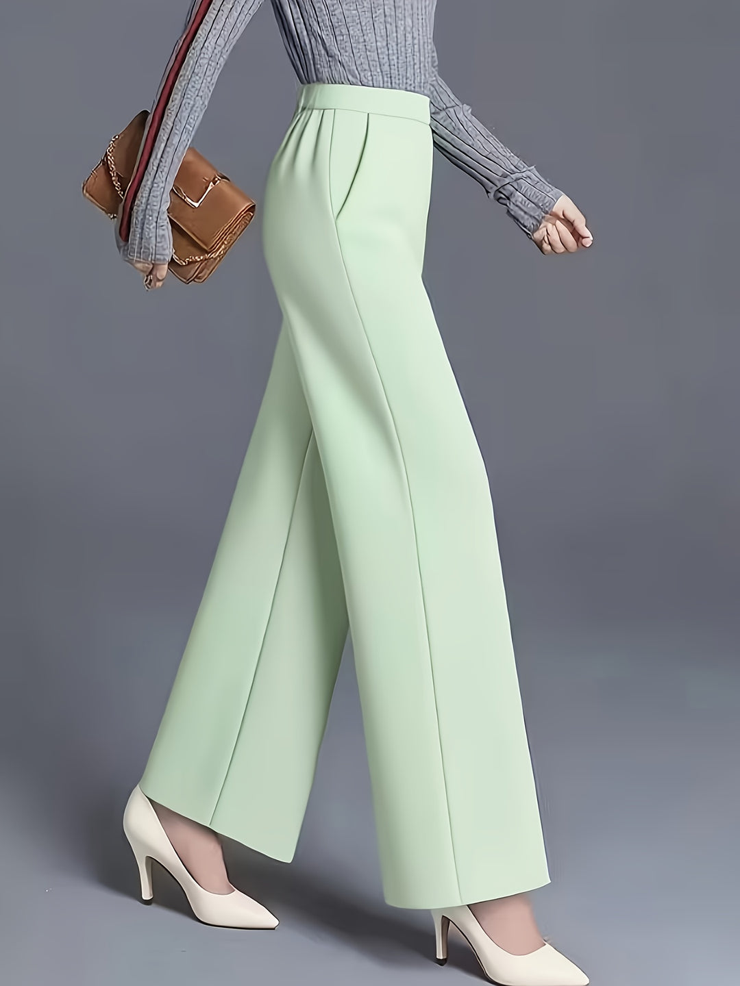 Odette | High-Waisted Wide-Leg Trousers