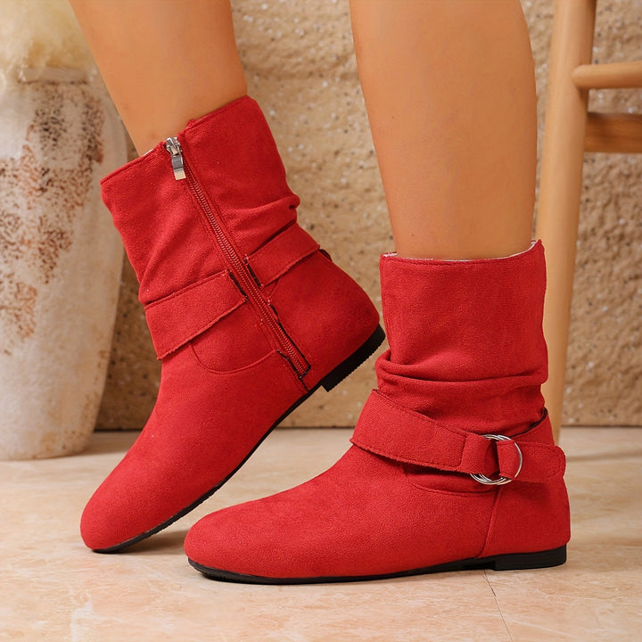 Delaney | Slouch Buckle Boots