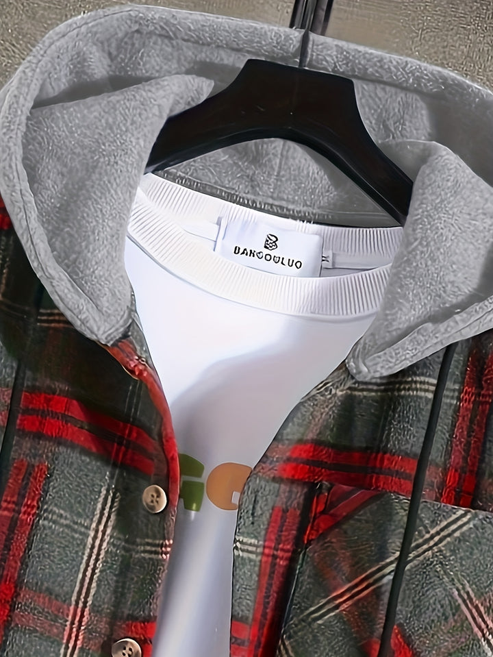 Hollis | Christmas Plaid Hooded Jacket