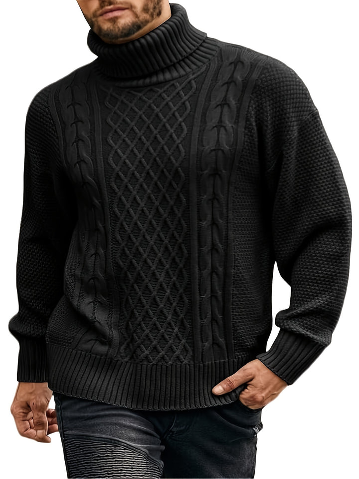 Ambrose | Classic Cable-Knit Turtleneck Sweater