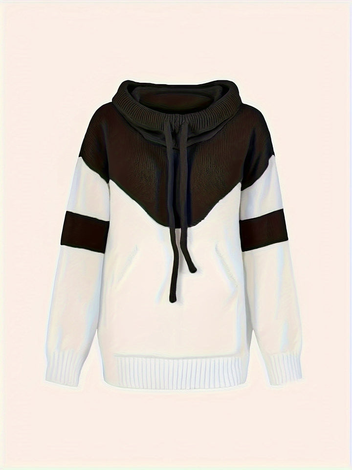 Gretchen | Color-Block Hooded Pullover
