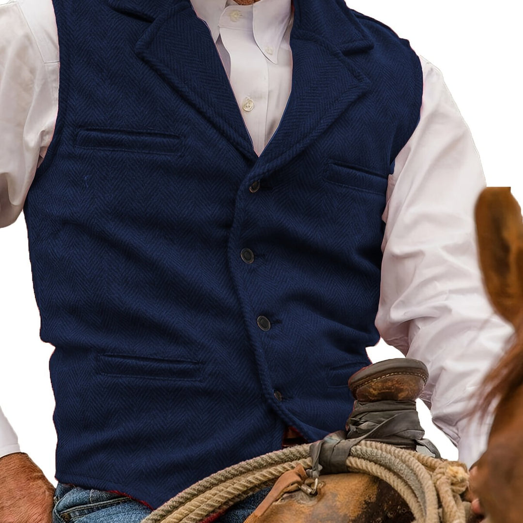 Colton | Heritage Herringbone Vest