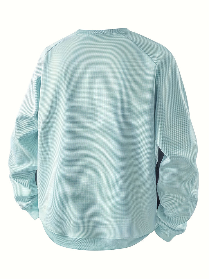 Sheldon | Color-Block Round Neck Sweatshirt