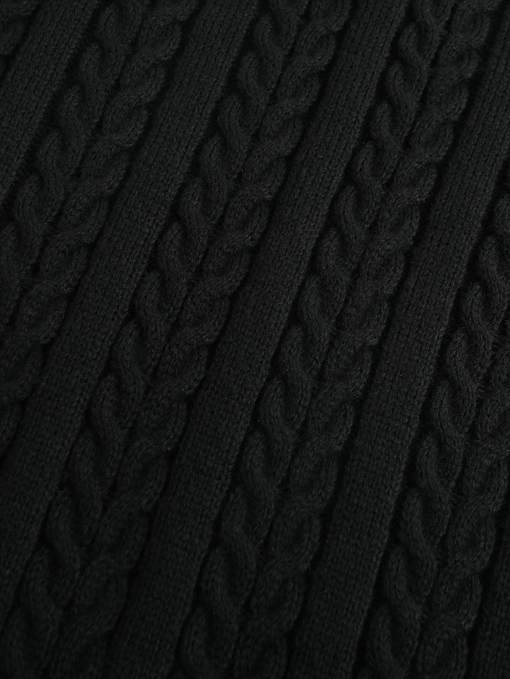 Gideon | Cable-Knit V-Neck Sweater Vest