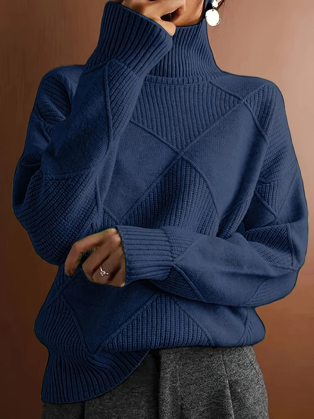 Maeve | Textured Turtleneck Sweater