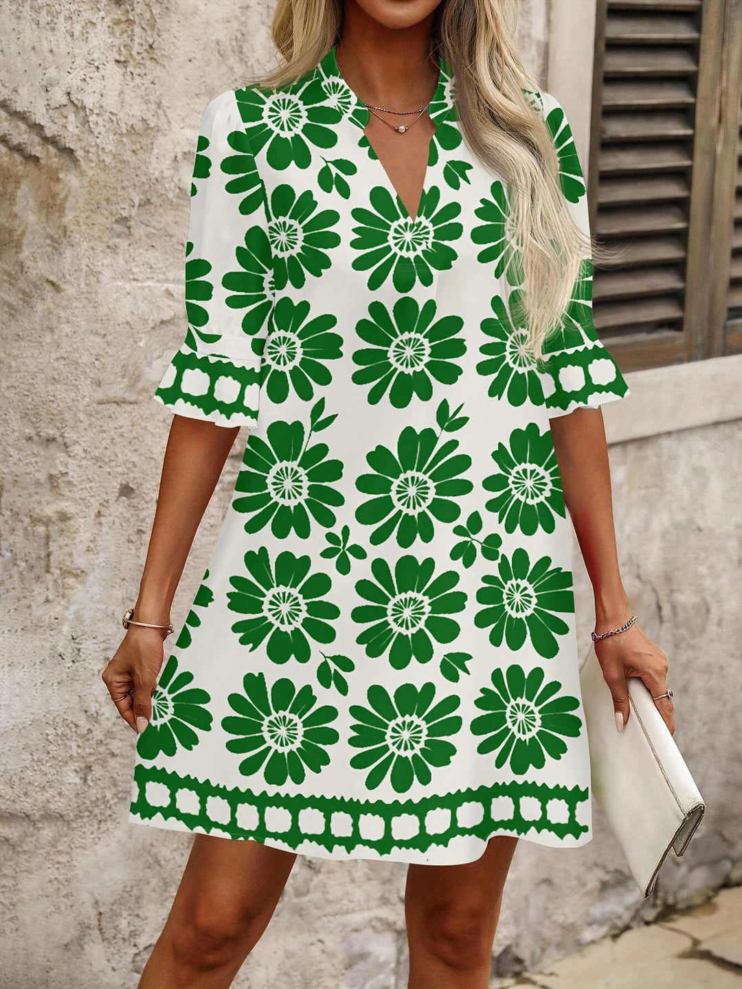 Georgia | Floral Bloom Mini Dress