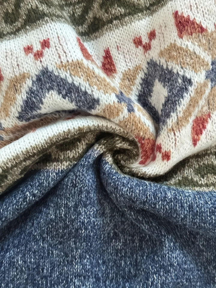 Harlow | Patterned Button-Front Cardigan