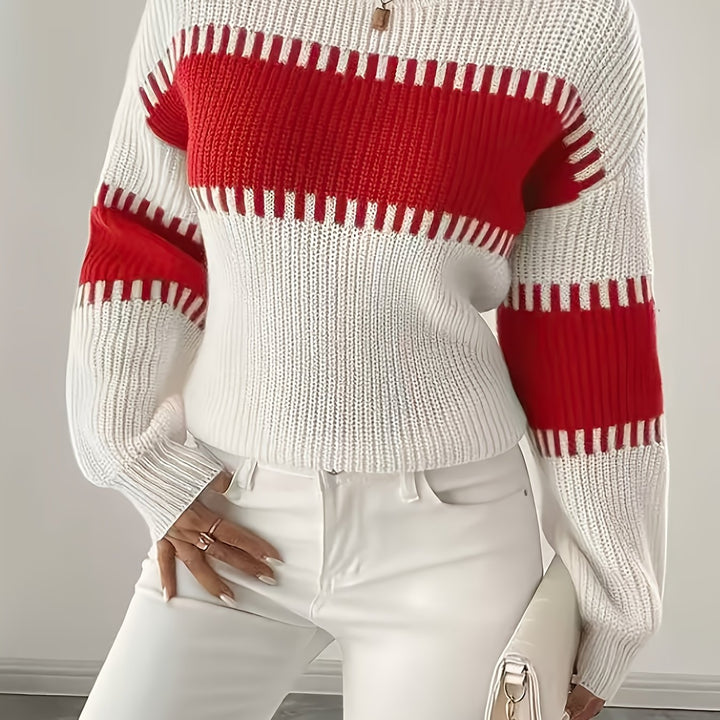 Adelaide | Colour-Block Striped Sweater