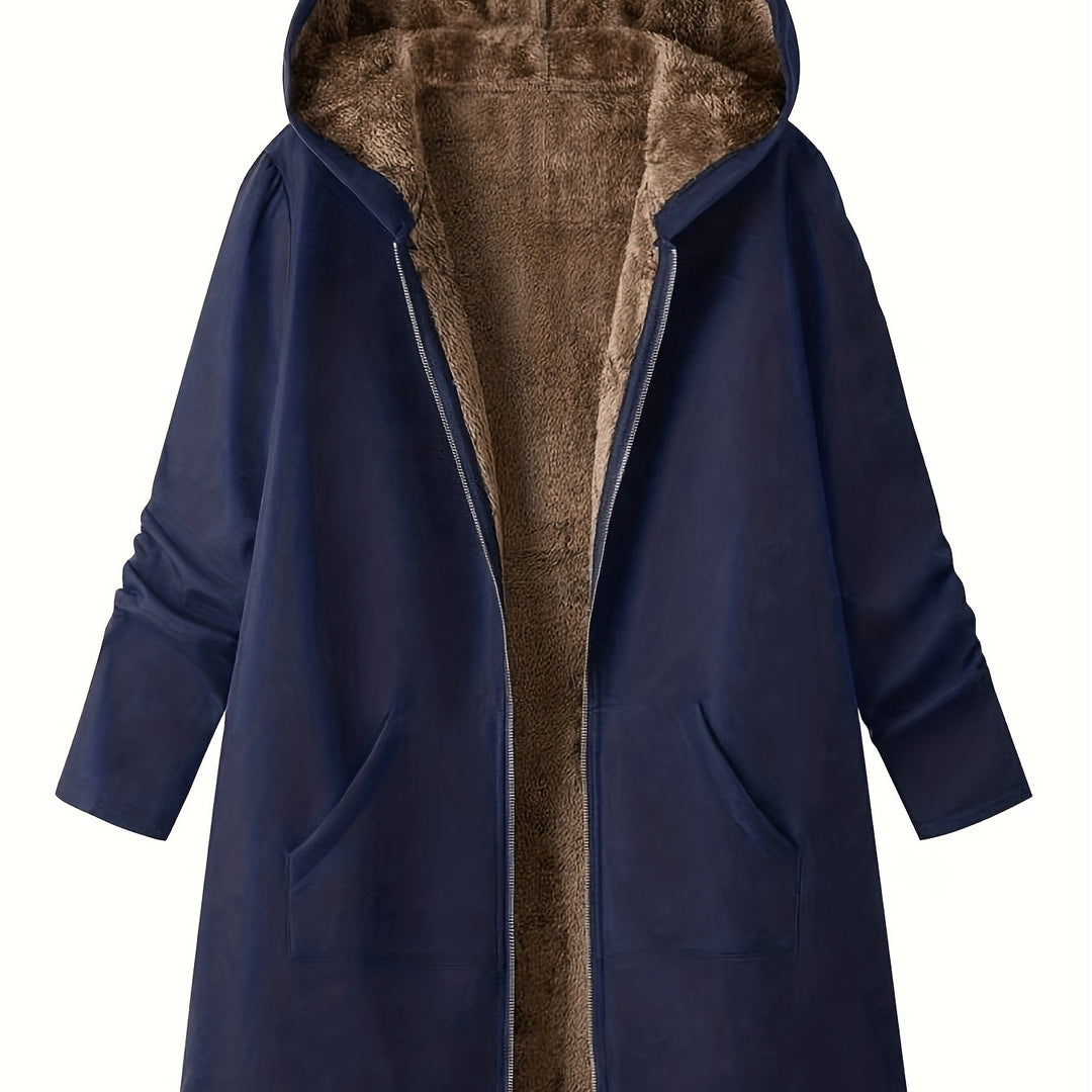 Lorna | Cozy Hooded Longline Coat