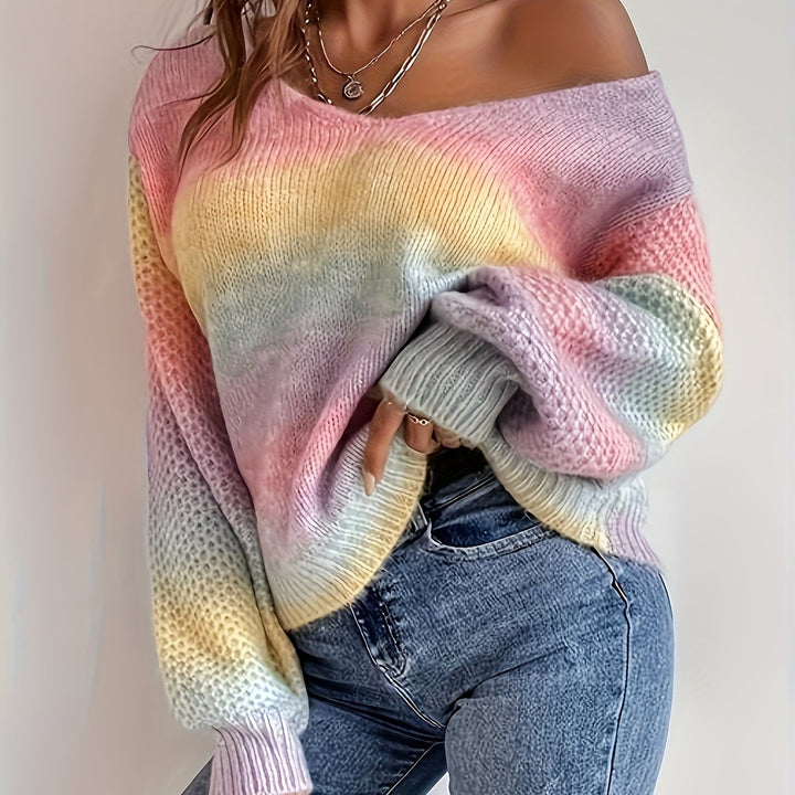 Erica | Relaxed Off-Shoulder Knit Sweater