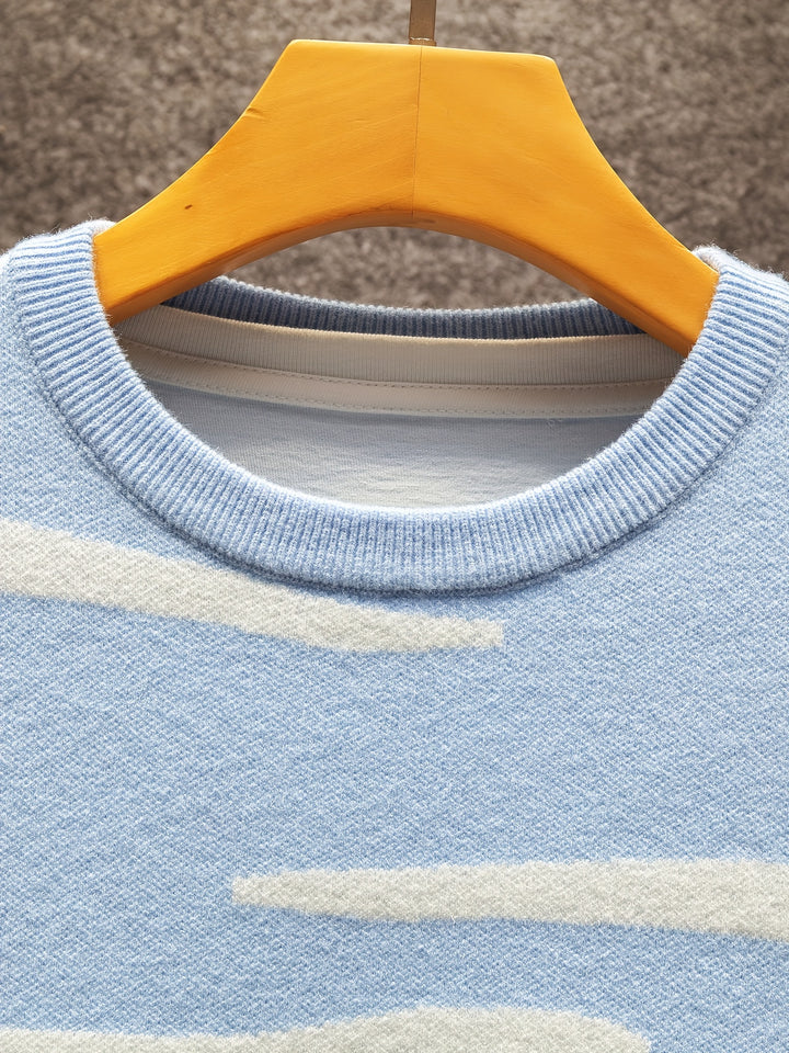 Dorian | Pastoral Scene Crew Neck Sweater