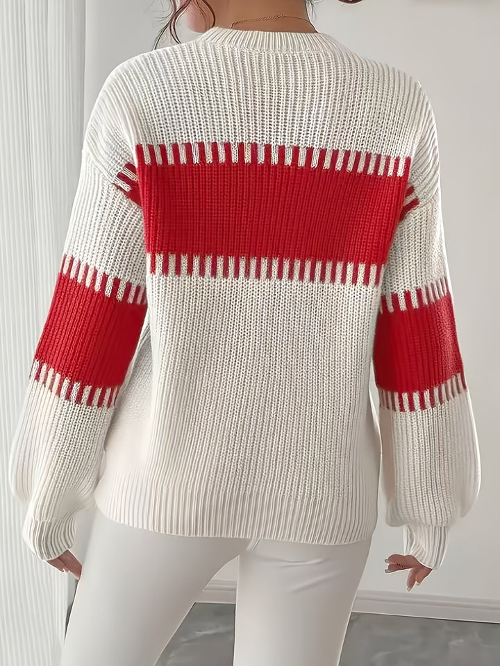 Adelaide | Colour-Block Striped Sweater