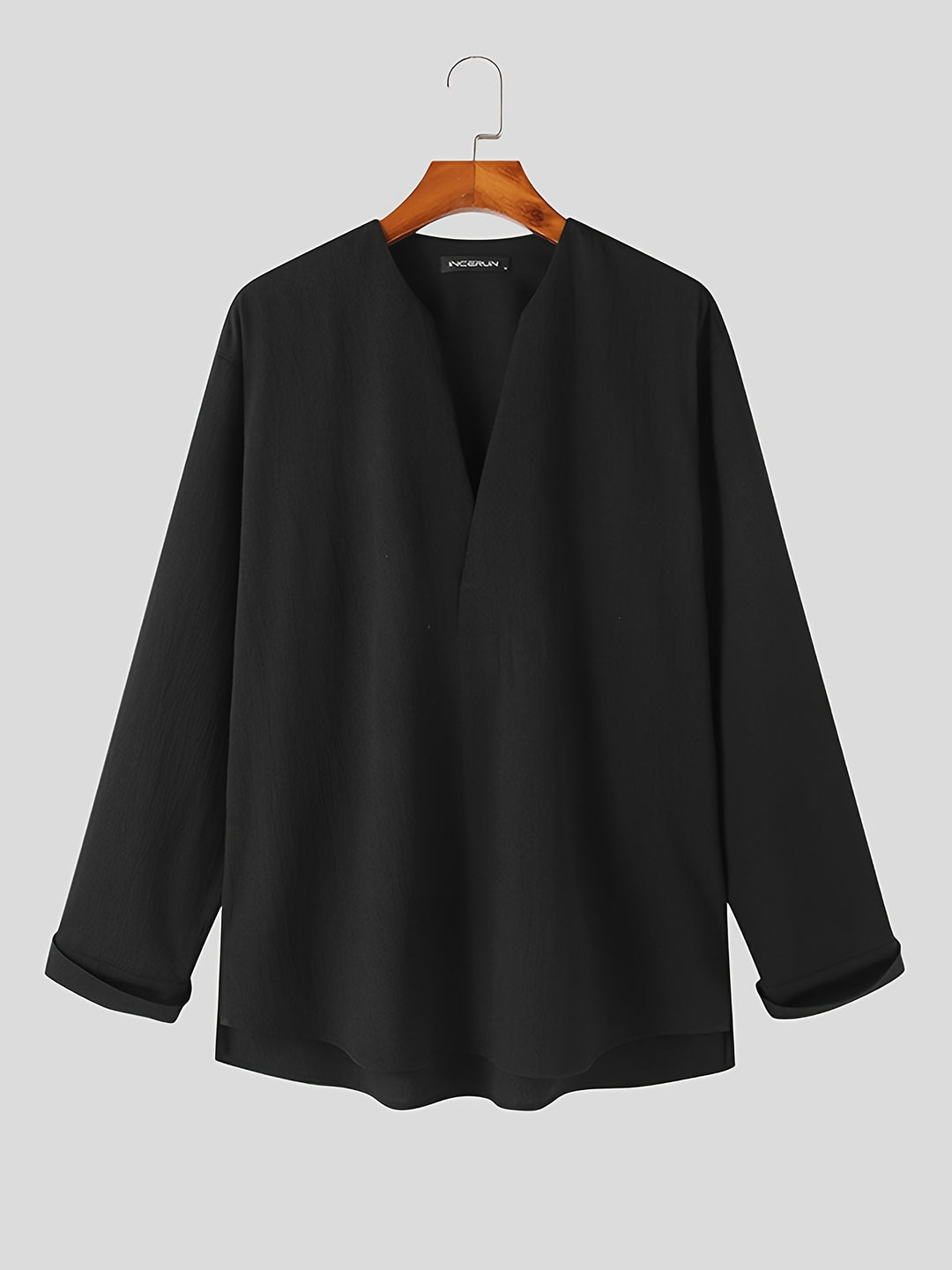 Franklin | Collarless V-Neck Shirt