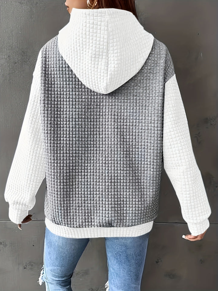 Brenna | Cozy Waffle-Texture Hoodie