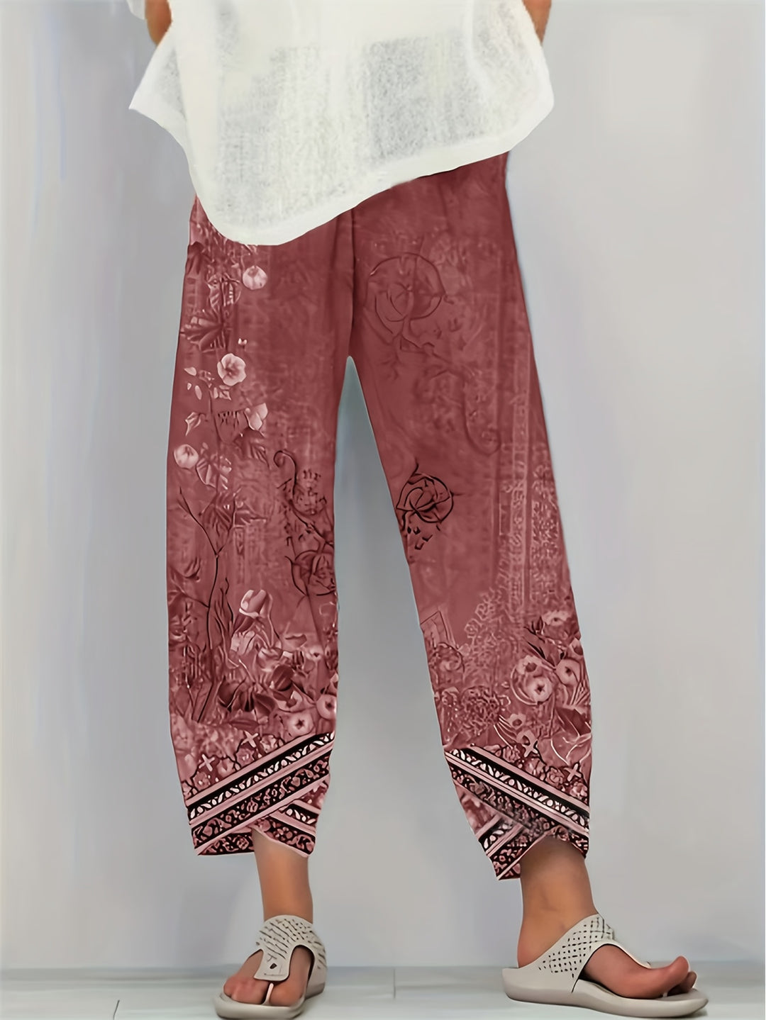 Meredith | Botanical Cropped Pants