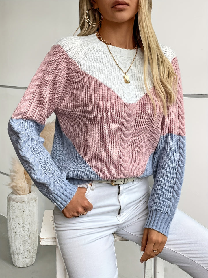 Matilda | Colorblock Knit Sweater