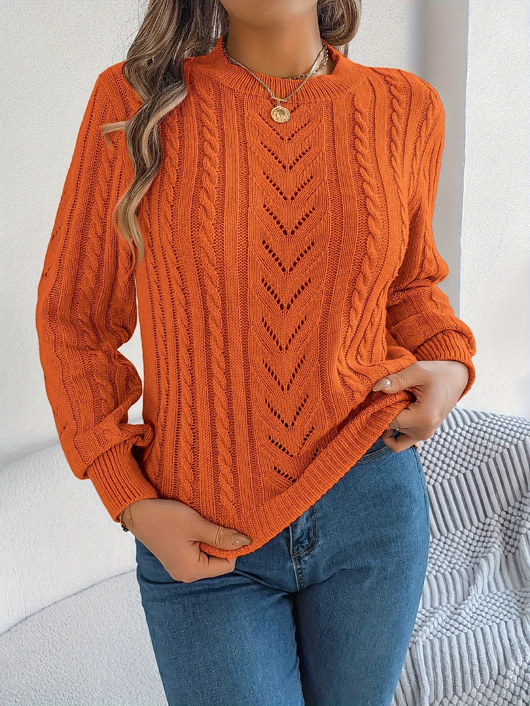 Blythe | Cable-Knit Textured Sweater