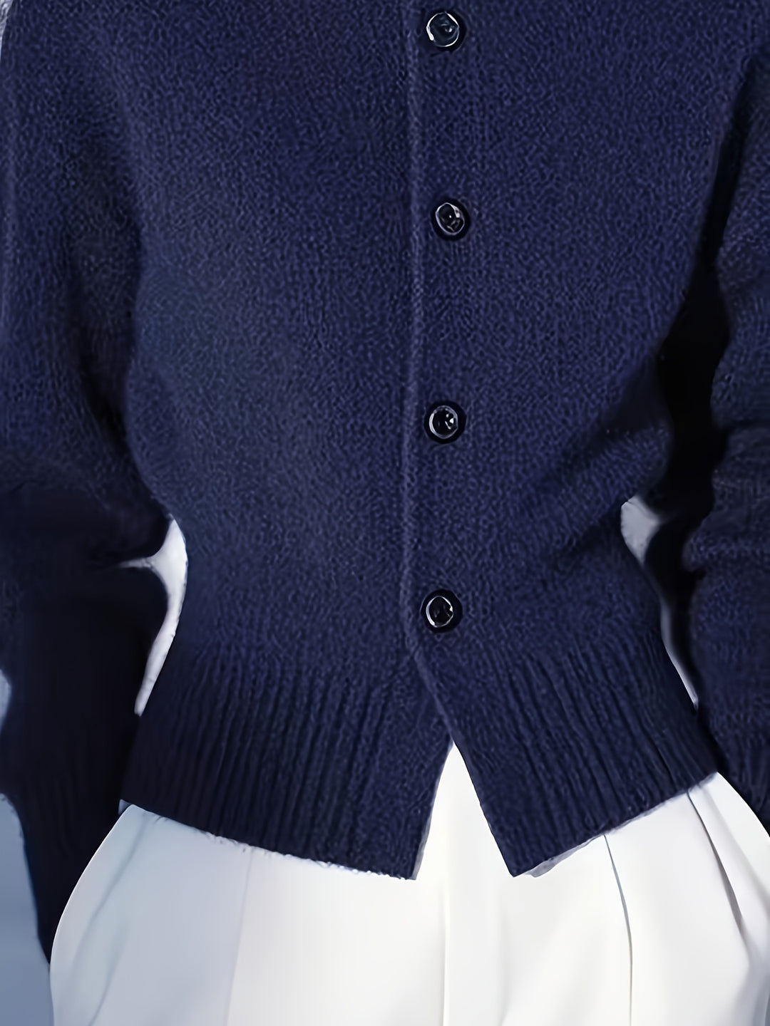 Margot | High-Neck Button Cardigan