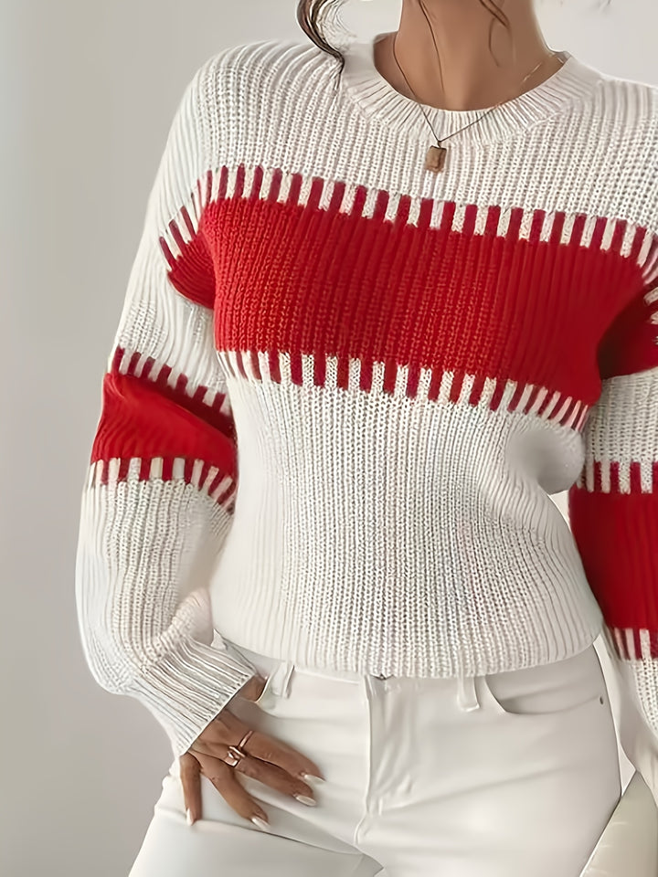 Adelaide | Colour-Block Striped Sweater