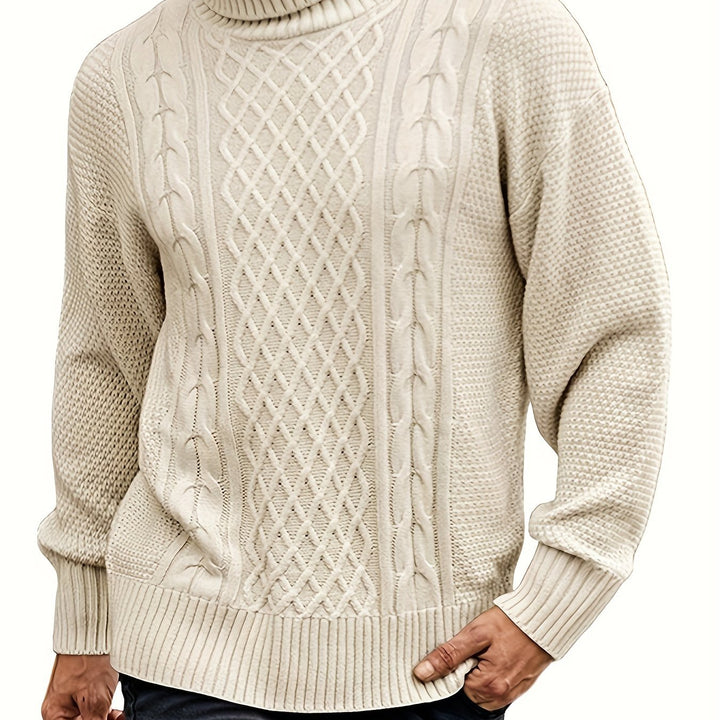 Ambrose | Classic Cable-Knit Turtleneck Sweater