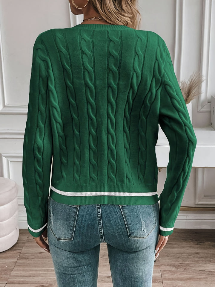 Claire | Refined Cable-Knit Cardigan