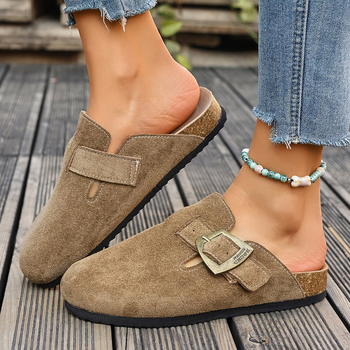 Winona | Buckle-Detail Slip-On Mules